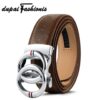 FASHION Classic Retro Genuine Leather Automatic Belts Double Loop Round Buckle Belts For Men Women Gifts - Image 6
