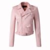 New Arrival 2022 brand Winter Autumn Motorcycle leather jackets yellow leather jacket women leather coat  slim PU jacket Leather - Image 9