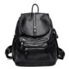 Women High Quality Leather Backpacks Vintage Female Shoulder Bag Sac A Dos Travel Ladies Bagpack Mochilas School Bags for Girls - Image 8