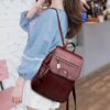 New Women Leather Backpacks High Quality Female Vintage Backpack For Girls School Bag Travel Bagpack Ladies Back Pack - Image 5