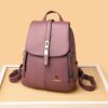 Winter 2023 Women Leather Backpacks Fashion Shoulder Bags Female Backpack Ladies Travel Backpack Mochilas School Bags For Girls - Image 3