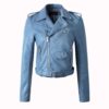 New Arrival 2022 brand Winter Autumn Motorcycle leather jackets yellow leather jacket women leather coat  slim PU jacket Leather - Image 2