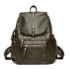 Women High Quality Leather Backpacks Vintage Female Shoulder Bag Sac A Dos Travel Ladies Bagpack Mochilas School Bags for Girls - Image 2